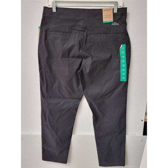 Eddie Bauer Black Tech Pants NWT Women’s Outdoor Hiking Travel Trousers - Picture 2 of 7